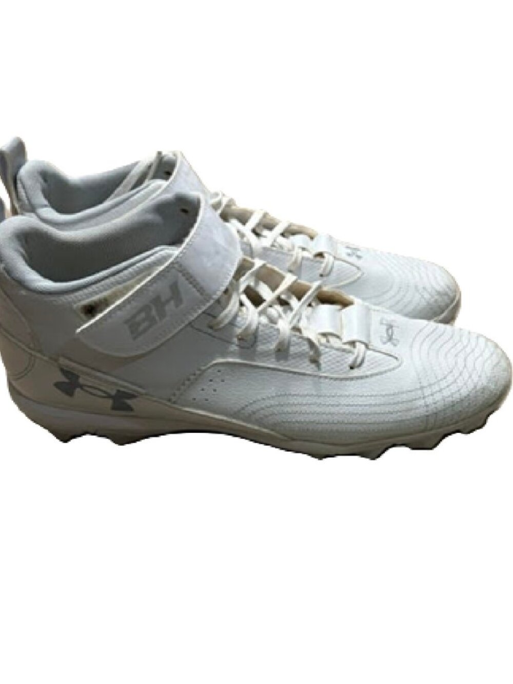 Under Armour Harper 7 Mid RM Baseball Cleat US 10.5 White BM1
